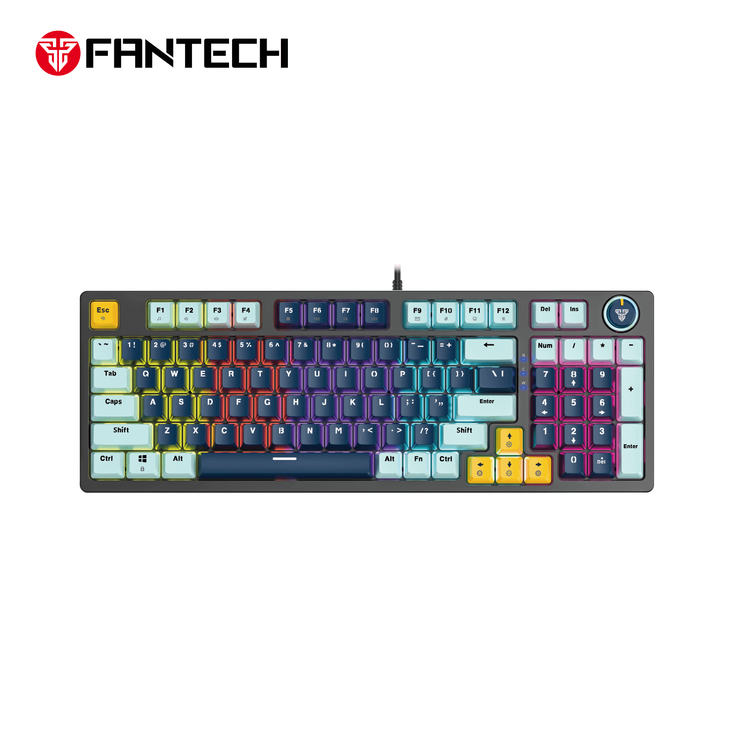Fantech MK890 V2 ATOM96 96% Navy Blue Switch Blue RGB Gaming Keyboard Mechanical Wired Fantech MK890 V2 ATOM96 96% Navy Blue Switch Blue RGB Gaming Keyboard Mechanical Wired